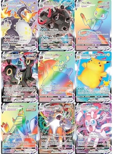 3 Pokémon Card Vmax Bundle - 1 Secret Rare Card - No Duplicates - Vmax Booster Pack