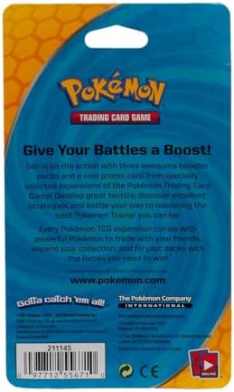 Pokemon TCG: 3 Booster Packs & 1 Random Foil | Includes 3 Blister Packs of Random Cards & 1 Individually Packed Holofoil Promo Card, 097712556710